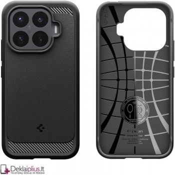 Spigen Rugged Armor guminis dėklas - juodas (Xiaomi 17T Pro) Spigen Rugged Armor guminis dėklas - juodas (Xiaomi 17T Pro)
